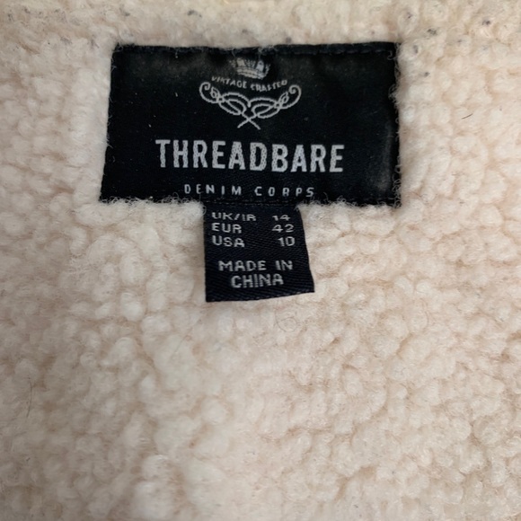 Threadbare Womens Button down Jacket Size 10 Preowned - Picture 3 of 5